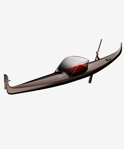 winter gondola design by philippe starck to serve as the new symbol for venice