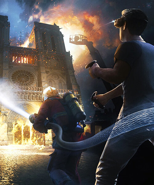 ubisoft's new VR game casts players as firefighters trying to save a burning notre-dame