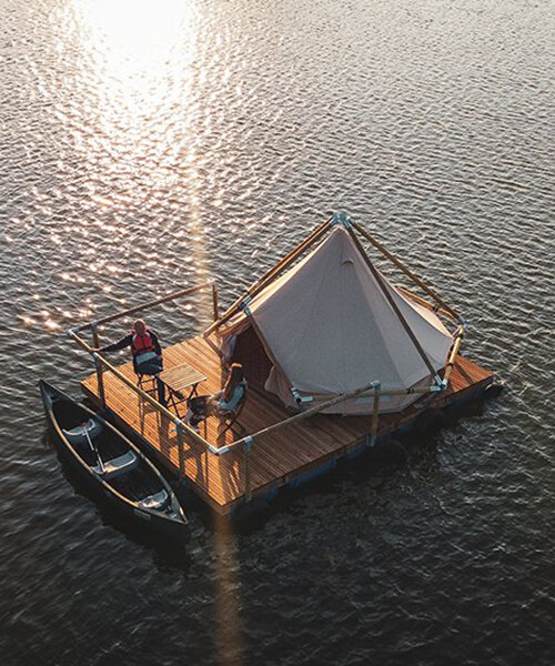 8 hotel-rafts on a lake in belgium will revive your childhood dreams