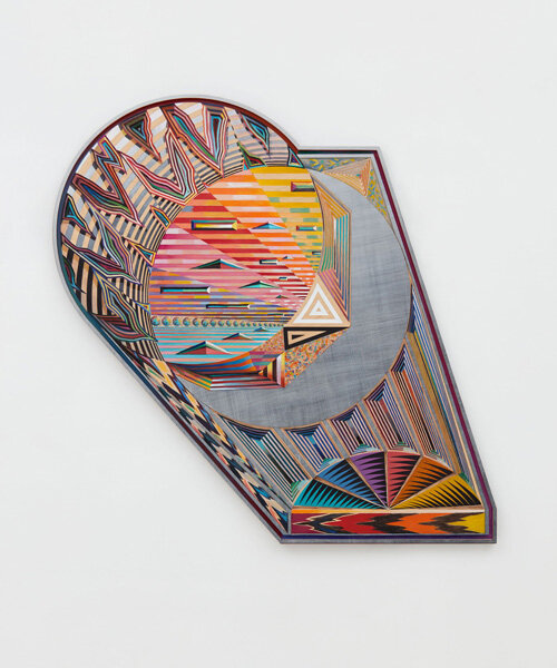 zach harris presents hand-carved, psychedelic panel paintings at perrotin new york